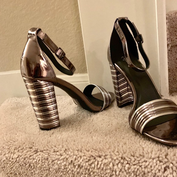 Pewter and Metallic Block Heels***Only a few sizes left - Picture 3 of 3